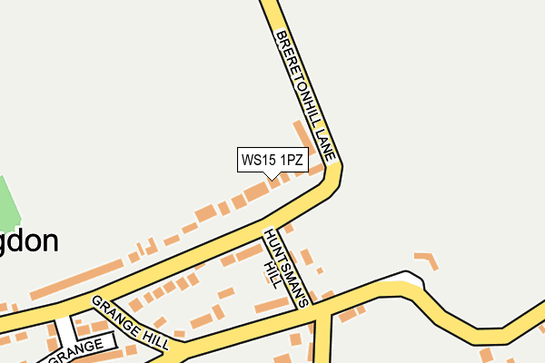 WS15 1PZ map - OS OpenMap – Local (Ordnance Survey) WS15 1PZ map - OS OpenMap – Local (Ordnance Survey)