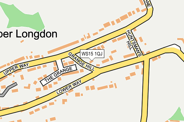 WS15 1QJ map - OS OpenMap – Local (Ordnance Survey) WS15 1QJ map - OS OpenMap – Local (Ordnance Survey)