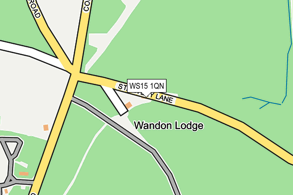 WS15 1QN map - OS OpenMap – Local (Ordnance Survey)