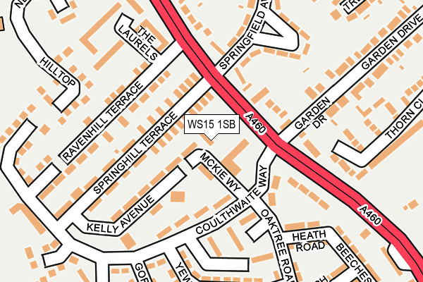 WS15 1SB map - OS OpenMap – Local (Ordnance Survey) WS15 1SB map - OS OpenMap – Local (Ordnance Survey)