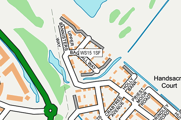 WS15 1SF map - OS OpenMap – Local (Ordnance Survey) WS15 1SF map - OS OpenMap – Local (Ordnance Survey)