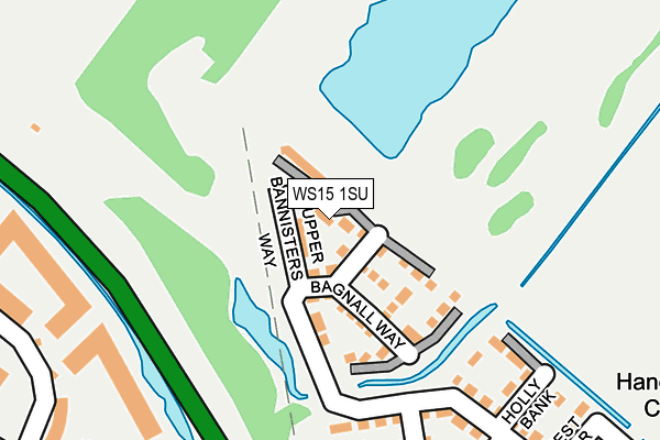 WS15 1SU map - OS OpenMap – Local (Ordnance Survey)