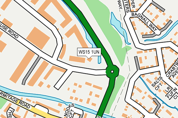WS15 1UN map - OS OpenMap – Local (Ordnance Survey) WS15 1UN map - OS OpenMap – Local (Ordnance Survey)