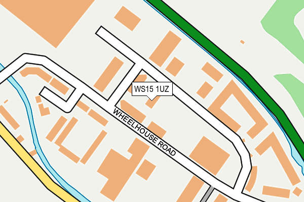 WS15 1UZ map - OS OpenMap – Local (Ordnance Survey) WS15 1UZ map - OS OpenMap – Local (Ordnance Survey)
