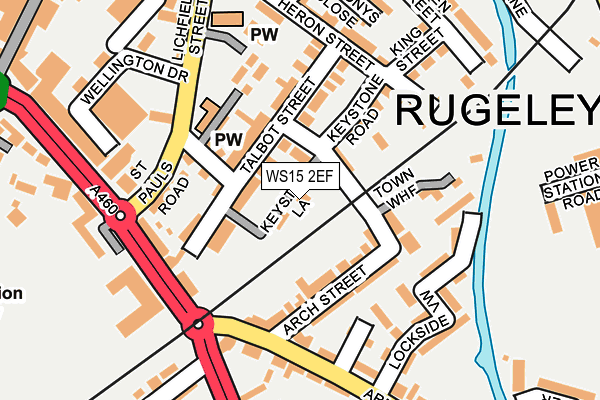 WS15 2EF map - OS OpenMap – Local (Ordnance Survey) WS15 2EF map - OS OpenMap – Local (Ordnance Survey)