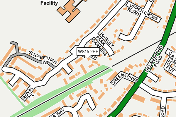 WS15 2HF map - OS OpenMap – Local (Ordnance Survey) WS15 2HF map - OS OpenMap – Local (Ordnance Survey)