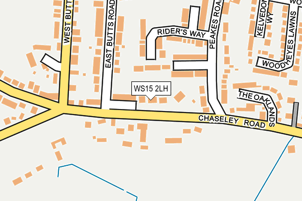 WS15 2LH map - OS OpenMap – Local (Ordnance Survey) WS15 2LH map - OS OpenMap – Local (Ordnance Survey)