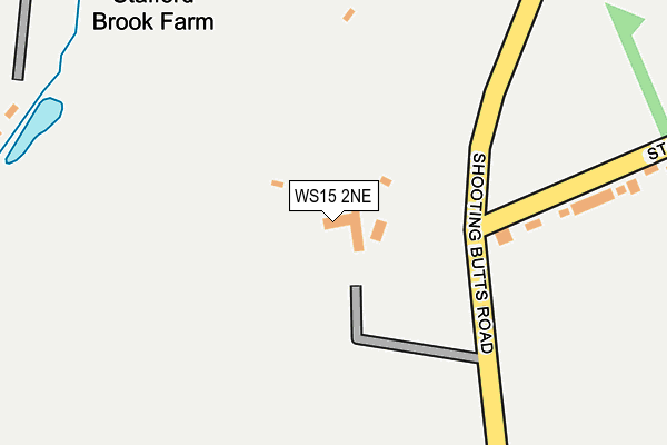 WS15 2NE map - OS OpenMap – Local (Ordnance Survey) WS15 2NE map - OS OpenMap – Local (Ordnance Survey)