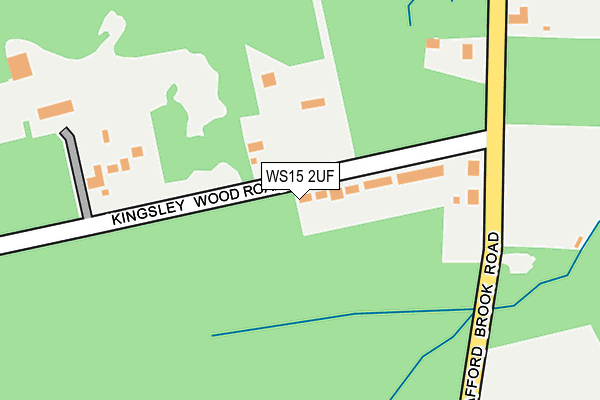 WS15 2UF map - OS OpenMap – Local (Ordnance Survey) WS15 2UF map - OS OpenMap – Local (Ordnance Survey)