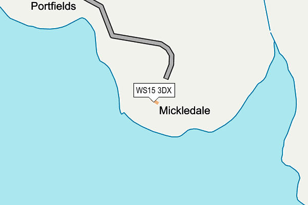 WS15 3DX map - OS OpenMap – Local (Ordnance Survey) WS15 3DX map - OS OpenMap – Local (Ordnance Survey)