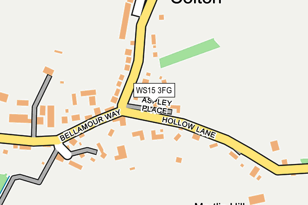 WS15 3FG map - OS OpenMap – Local (Ordnance Survey) WS15 3FG map - OS OpenMap – Local (Ordnance Survey)