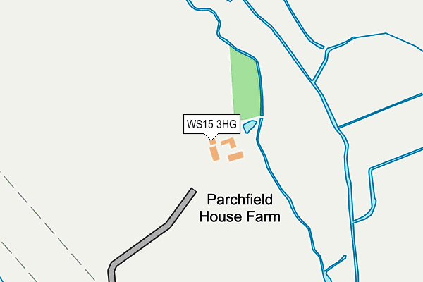 WS15 3HG map - OS OpenMap – Local (Ordnance Survey) WS15 3HG map - OS OpenMap – Local (Ordnance Survey)