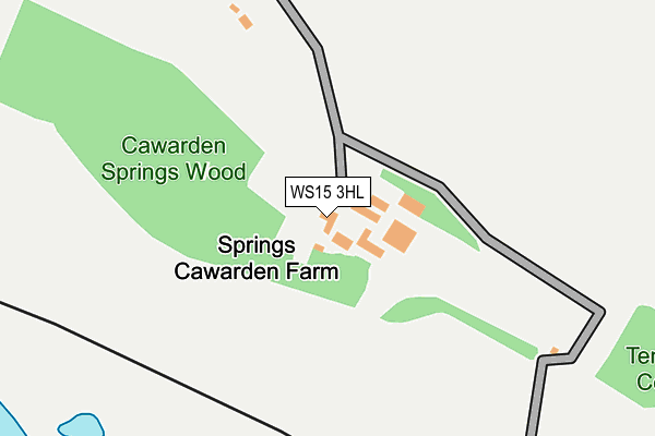 WS15 3HL map - OS OpenMap – Local (Ordnance Survey) WS15 3HL map - OS OpenMap – Local (Ordnance Survey)