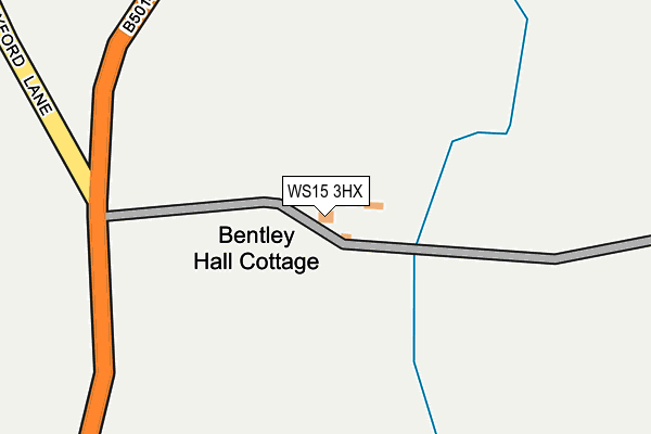 WS15 3HX map - OS OpenMap – Local (Ordnance Survey) WS15 3HX map - OS OpenMap – Local (Ordnance Survey)