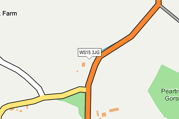 WS15 3JG map - OS OpenMap – Local (Ordnance Survey) WS15 3JG map - OS OpenMap – Local (Ordnance Survey)