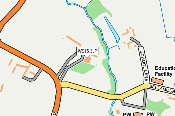WS15 3JP map - OS OpenMap – Local (Ordnance Survey) WS15 3JP map - OS OpenMap – Local (Ordnance Survey)