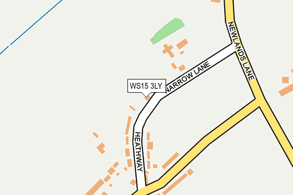 WS15 3LY map - OS OpenMap – Local (Ordnance Survey) WS15 3LY map - OS OpenMap – Local (Ordnance Survey)