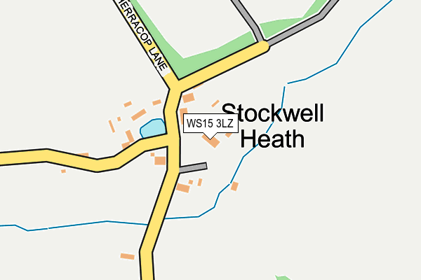 WS15 3LZ map - OS OpenMap – Local (Ordnance Survey) WS15 3LZ map - OS OpenMap – Local (Ordnance Survey)