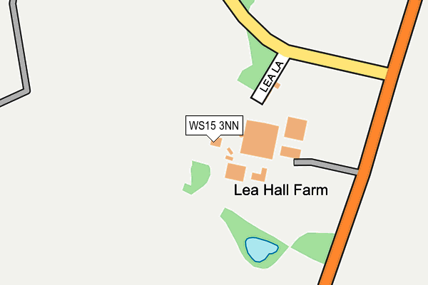 WS15 3NN map - OS OpenMap – Local (Ordnance Survey) WS15 3NN map - OS OpenMap – Local (Ordnance Survey)
