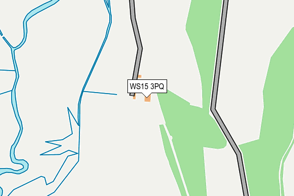 WS15 3PQ map - OS OpenMap – Local (Ordnance Survey) WS15 3PQ map - OS OpenMap – Local (Ordnance Survey)