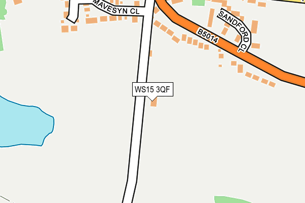 WS15 3QF map - OS OpenMap – Local (Ordnance Survey) WS15 3QF map - OS OpenMap – Local (Ordnance Survey)