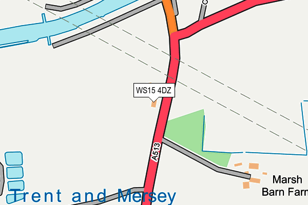 WS15 4DZ map - OS OpenMap – Local (Ordnance Survey) WS15 4DZ map - OS OpenMap – Local (Ordnance Survey)