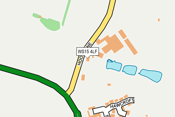 WS15 4LF map - OS OpenMap – Local (Ordnance Survey) WS15 4LF map - OS OpenMap – Local (Ordnance Survey)