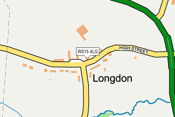 WS15 4LG map - OS OpenMap – Local (Ordnance Survey) WS15 4LG map - OS OpenMap – Local (Ordnance Survey)