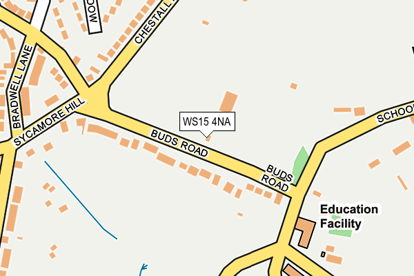 WS15 4NA map - OS OpenMap – Local (Ordnance Survey) WS15 4NA map - OS OpenMap – Local (Ordnance Survey)