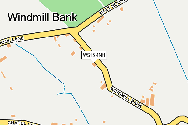 WS15 4NH map - OS OpenMap – Local (Ordnance Survey) WS15 4NH map - OS OpenMap – Local (Ordnance Survey)