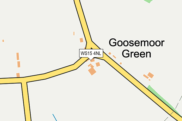 WS15 4NL map - OS OpenMap – Local (Ordnance Survey) WS15 4NL map - OS OpenMap – Local (Ordnance Survey)