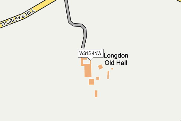 WS15 4NW map - OS OpenMap – Local (Ordnance Survey) WS15 4NW map - OS OpenMap – Local (Ordnance Survey)
