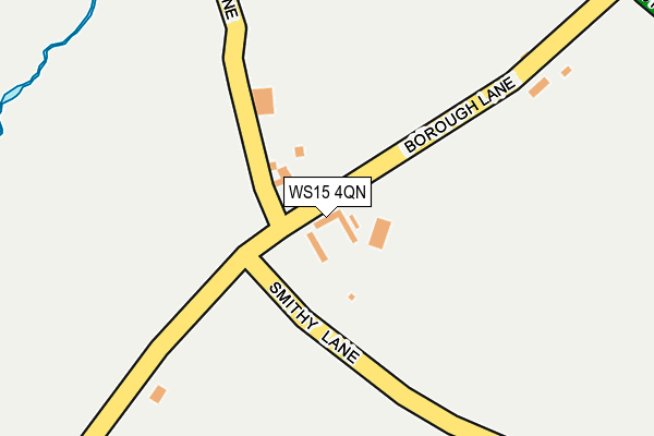 WS15 4QN map - OS OpenMap – Local (Ordnance Survey) WS15 4QN map - OS OpenMap – Local (Ordnance Survey)