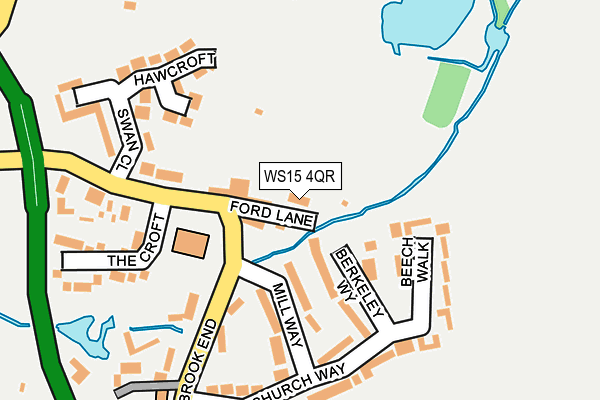 WS15 4QR map - OS OpenMap – Local (Ordnance Survey) WS15 4QR map - OS OpenMap – Local (Ordnance Survey)