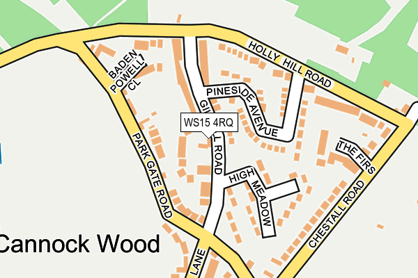 WS15 4RQ map - OS OpenMap – Local (Ordnance Survey) WS15 4RQ map - OS OpenMap – Local (Ordnance Survey)