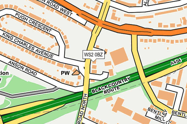 WS2 0BZ map - OS OpenMap – Local (Ordnance Survey) WS2 0BZ map - OS OpenMap – Local (Ordnance Survey)