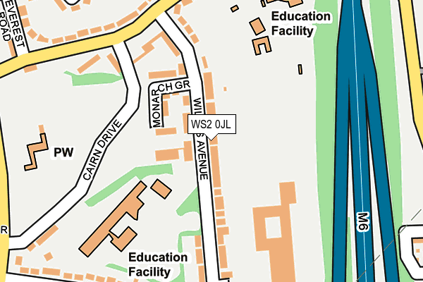 WS2 0JL map - OS OpenMap – Local (Ordnance Survey) WS2 0JL map - OS OpenMap – Local (Ordnance Survey)