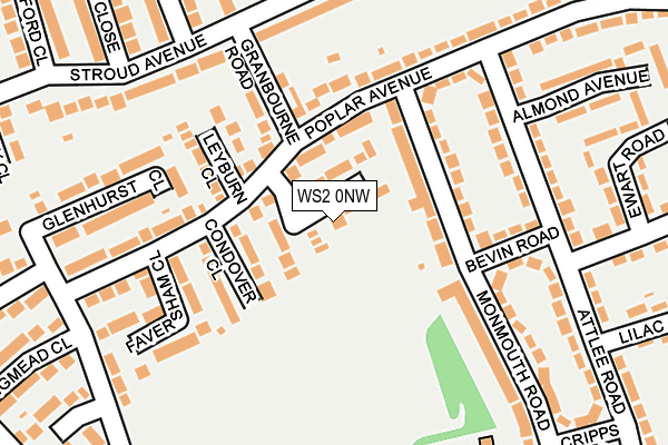 WS2 0NW map - OS OpenMap – Local (Ordnance Survey) WS2 0NW map - OS OpenMap – Local (Ordnance Survey)