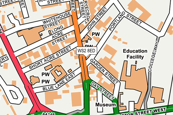 WS2 8ED map - OS OpenMap – Local (Ordnance Survey) WS2 8ED map - OS OpenMap – Local (Ordnance Survey)