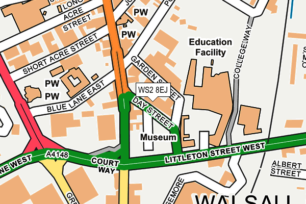 WS2 8EJ map - OS OpenMap – Local (Ordnance Survey) WS2 8EJ map - OS OpenMap – Local (Ordnance Survey)
