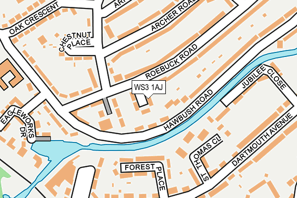 WS3 1AJ map - OS OpenMap – Local (Ordnance Survey) WS3 1AJ map - OS OpenMap – Local (Ordnance Survey)