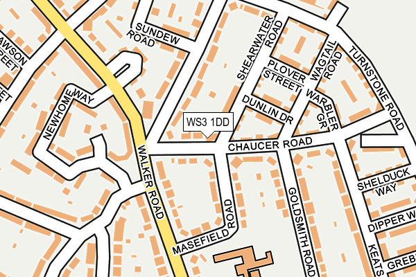 WS3 1DD map - OS OpenMap – Local (Ordnance Survey) WS3 1DD map - OS OpenMap – Local (Ordnance Survey)