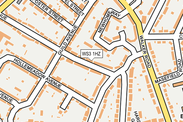 WS3 1HZ map - OS OpenMap – Local (Ordnance Survey) WS3 1HZ map - OS OpenMap – Local (Ordnance Survey)