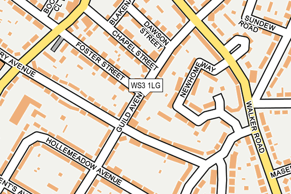 WS3 1LG map - OS OpenMap – Local (Ordnance Survey) WS3 1LG map - OS OpenMap – Local (Ordnance Survey)