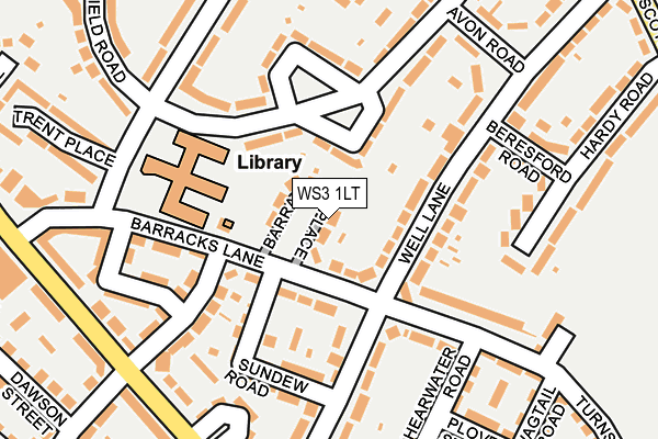WS3 1LT map - OS OpenMap – Local (Ordnance Survey) WS3 1LT map - OS OpenMap – Local (Ordnance Survey)