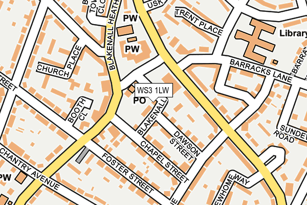 WS3 1LW map - OS OpenMap – Local (Ordnance Survey) WS3 1LW map - OS OpenMap – Local (Ordnance Survey)