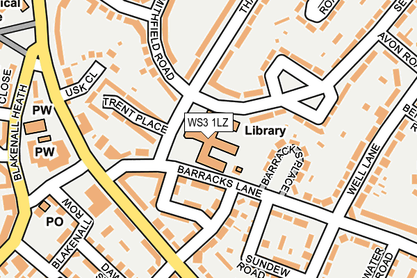 WS3 1LZ map - OS OpenMap – Local (Ordnance Survey) WS3 1LZ map - OS OpenMap – Local (Ordnance Survey)