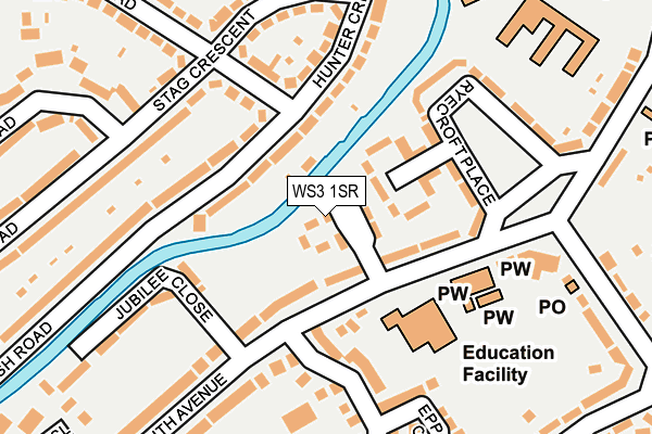 WS3 1SR map - OS OpenMap – Local (Ordnance Survey) WS3 1SR map - OS OpenMap – Local (Ordnance Survey)