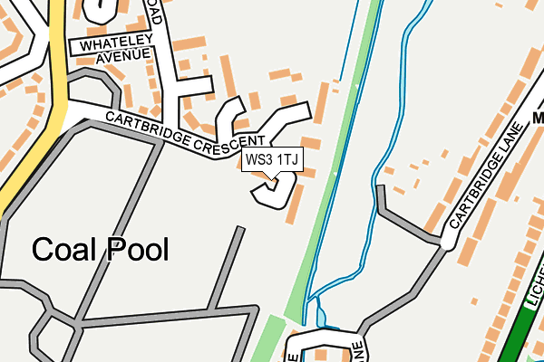 WS3 1TJ map - OS OpenMap – Local (Ordnance Survey) WS3 1TJ map - OS OpenMap – Local (Ordnance Survey)