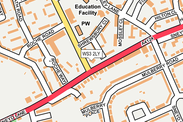 WS3 2LY map - OS OpenMap – Local (Ordnance Survey) WS3 2LY map - OS OpenMap – Local (Ordnance Survey)
